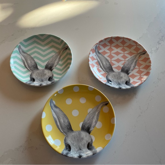 Kitchen Pier One Easter Bunny Ears Plates X 3 Poshmark